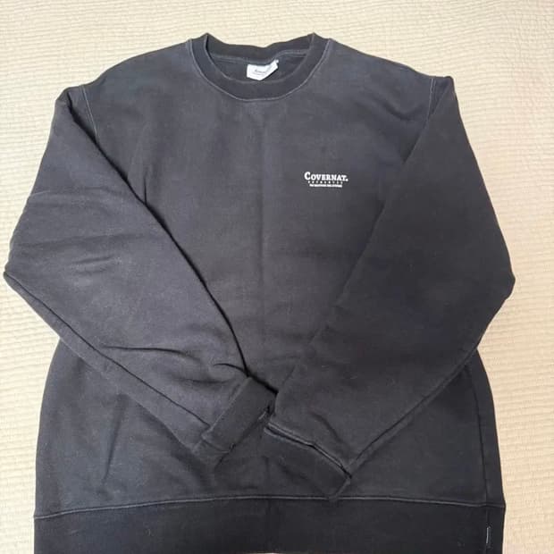 커버낫 맨투맨 스몰로고 블랙S