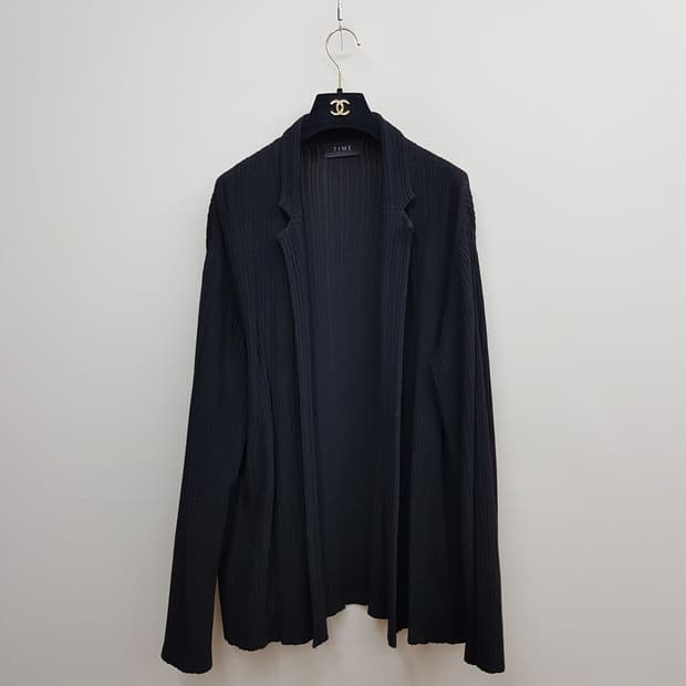 한섬 타임옴므 2021 플리츠 오픈 가디건 자켓 95사이즈