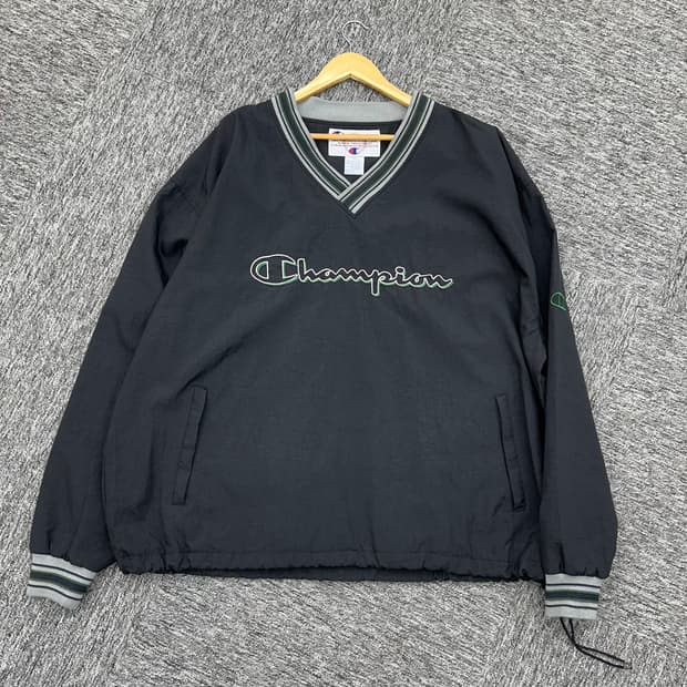 (3XL)90'S 챔피온 빅로고 웜업-M1100