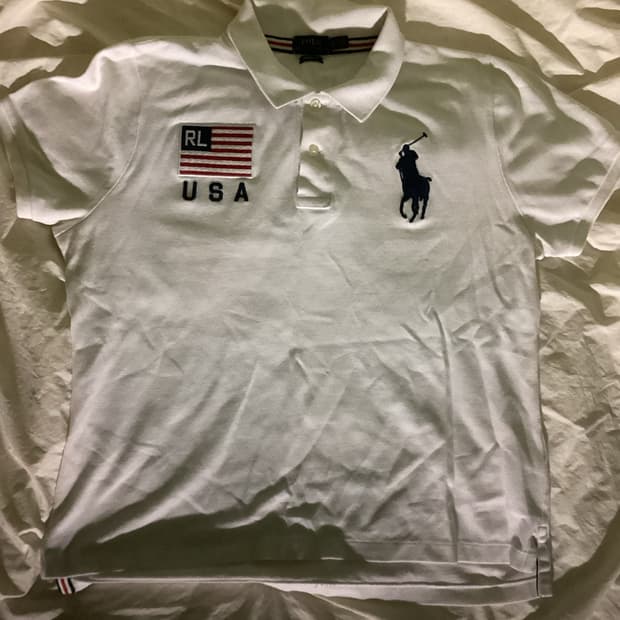 폴로 빅포니 USA 성조기 카라티