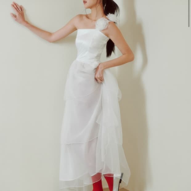 가니송 로즈 피오니 드레스 , 2부드레스, 2부원피스, 촬영용드레스