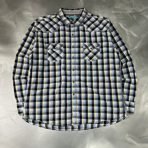  랭글러 체크 웨스턴 셔츠 y16105