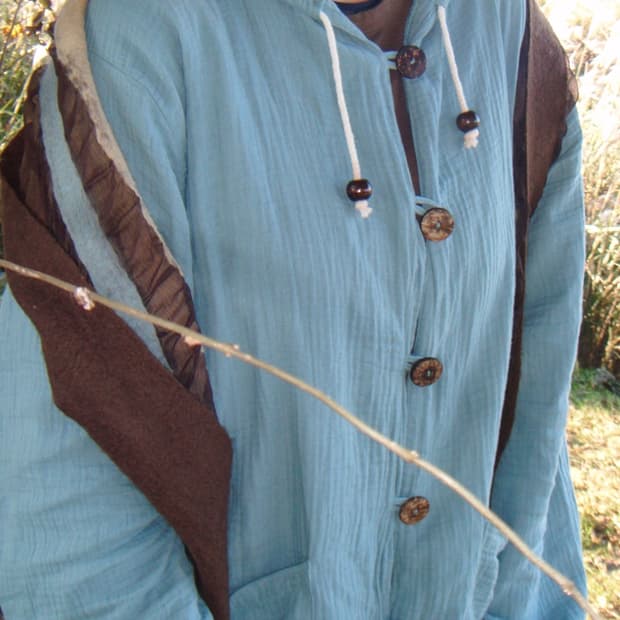 천연염색 Natural hood jacket ( blue )