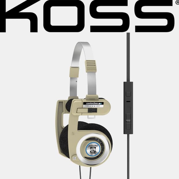 KOSS 코스 포르타 프로 한정판 이어폰 헤드셋 베이지 포타프로 