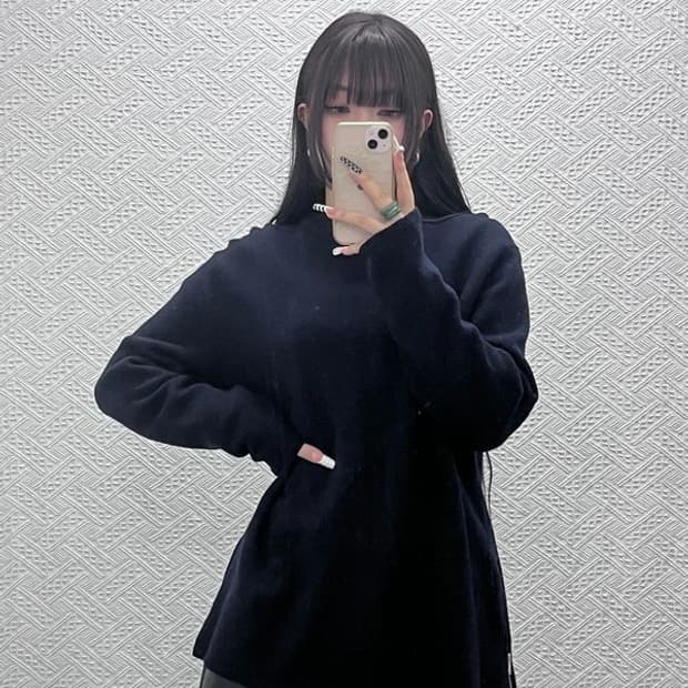 아크네스튜디오 모던 캐주얼 사이드지퍼 울 니트 XXS C10426