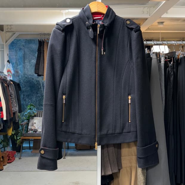 아르마니 진스 밀리터리 울자켓