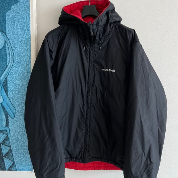 재팬 몽벨 리버시블 경량 패딩 L