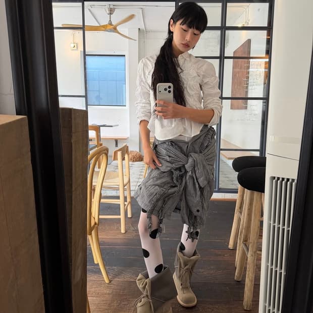 더오픈와이와이 링클드 셔츠 (치마로도 활용 가능)