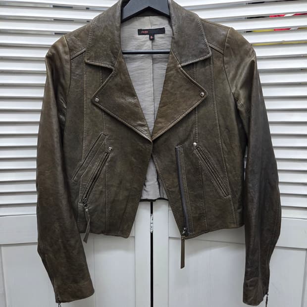 마쥬 양가죽 라이더 자켓