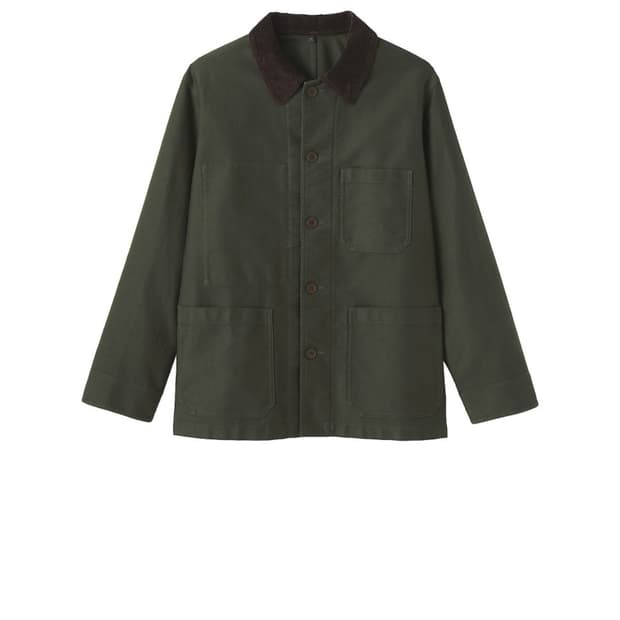 무인양품 (무지) 남성 케이폭 혼방 코듀로이 칼라 커버올 AD0Y6A5A