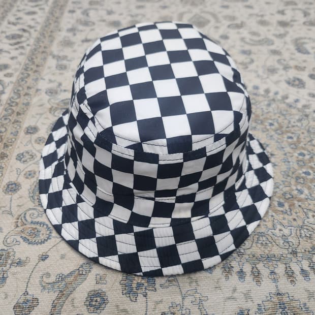 반스 체커보드 리버시블 버킷햇