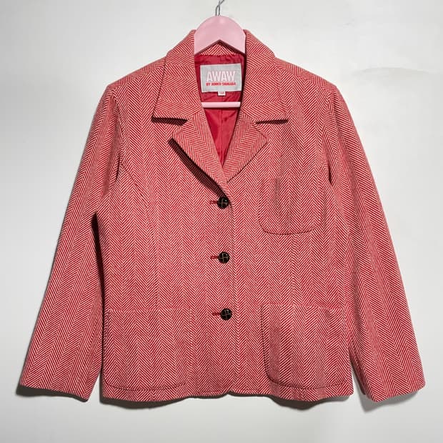 JPN 준코시마다 헤링본 자켓