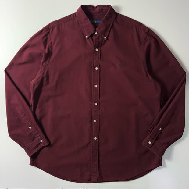 Polo  폴로 랄프로렌 자수 메리노울 그레이 브이넥 니트 가디건 