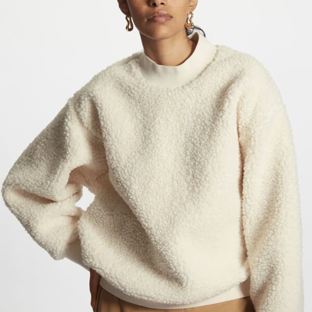 코스 모크넥 테디 스웻셔츠 / 여성 맨투맨 / 여성 니트 