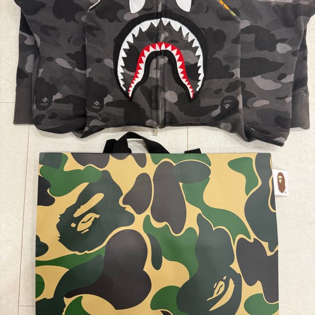 베이프 샤크후드 블랙 흑계