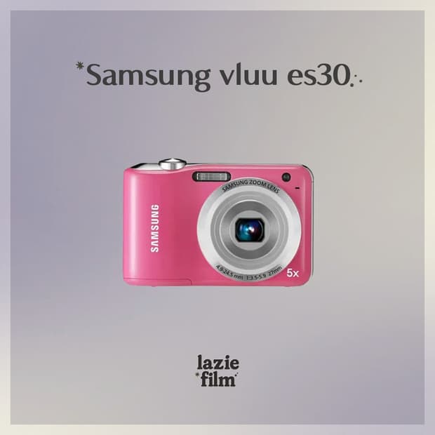 입문‧₊˚ Samsung VLUU ES30 삼성 블루 디카 딸기우유