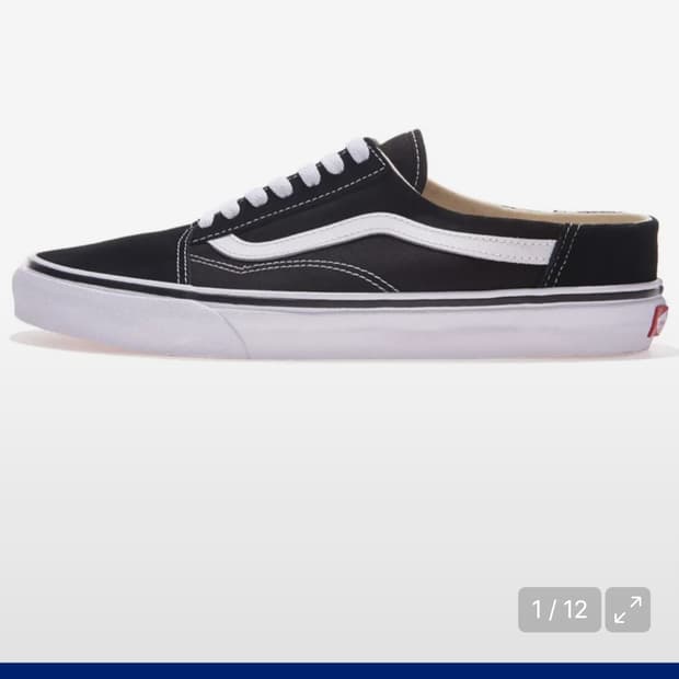 올드스쿨 뮬 - 블랙:화이트