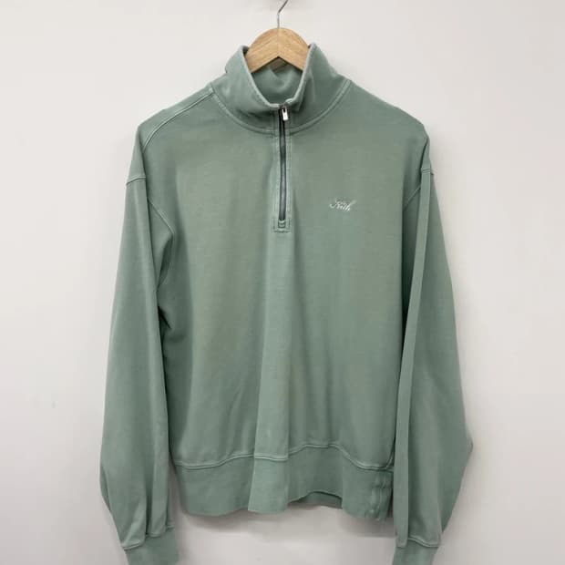 KITH 자수 로고 하프집업 맨투맨 PN9871
