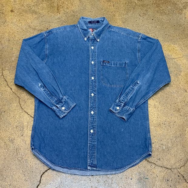 미국 빈티지 폴로랄프로렌 챕스 청남방 데님셔츠 청셔츠