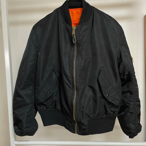 90s 알파인더스트리 ma1 항공점퍼 블랙 M