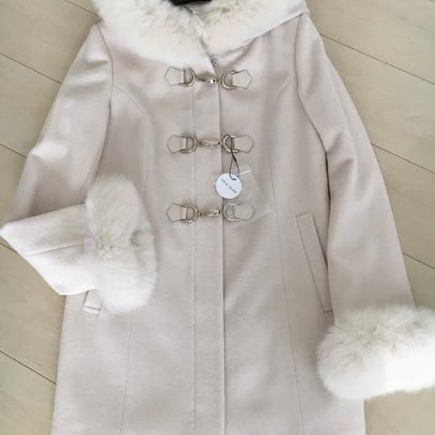 세실맥비 베이비핑크 더플 폭스퍼 코트 떡볶이 코트 Cecil McBee