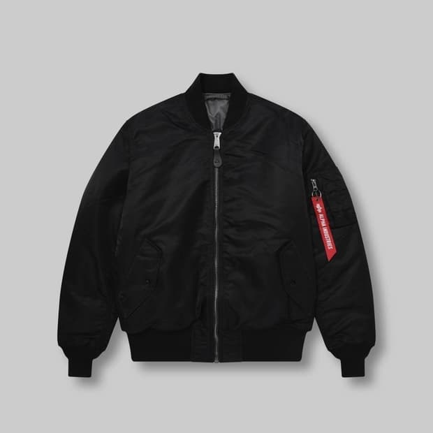 새상품)알파인더스트리 MA-1 항공점퍼 리버시블 레귤러핏 블랙