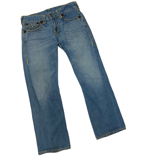 트루릴리전 옐로우 스티치 조이슈퍼티 워싱데님진 32