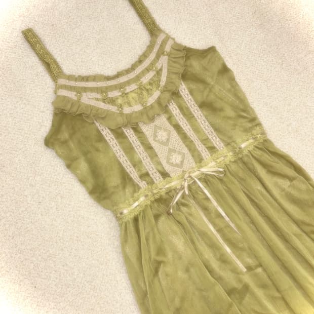 (희귀) 엑시즈팜 그런지페어리 멜론 언발 원피스 리즈리사 빈티지 루카