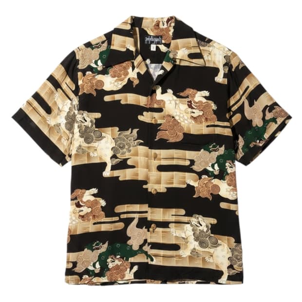 Hyeonmu x Haetae Hawaiian Half Shirt - L