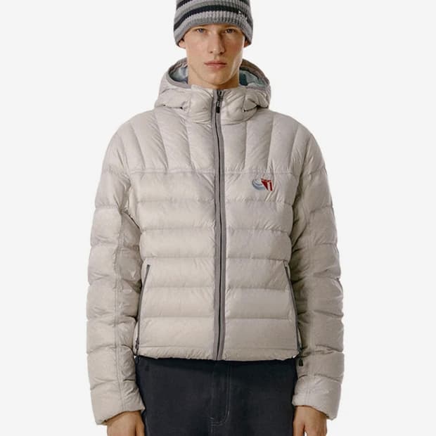 테켓 CT lightweight down jacket light gray