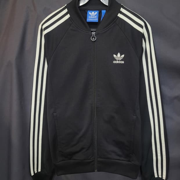 아디다스 불꽃 파이어버드 검흰 슈퍼스타 트랙탑 져지 