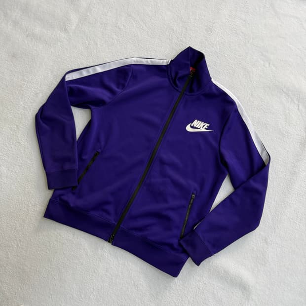 L 나이키 퍼플 트랙탑 0320T