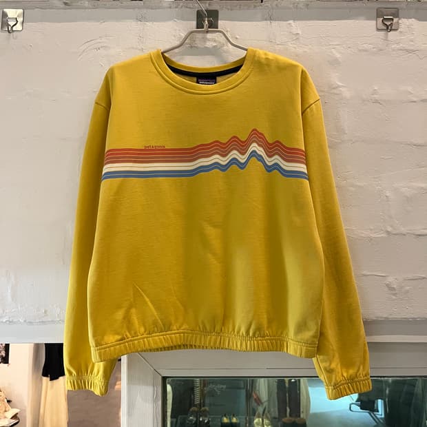 Patagonia 프린팅 yellow 스웻셔츠 XXL