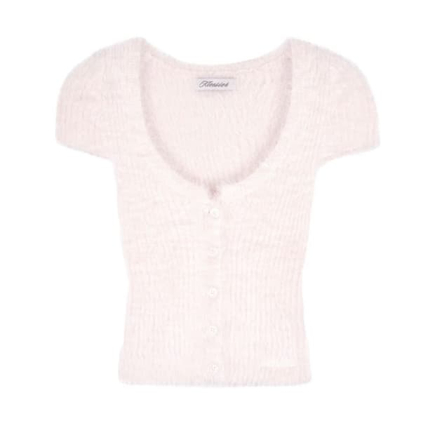 클리시어 코튼 퍼 가디건 kleesier (새상품)