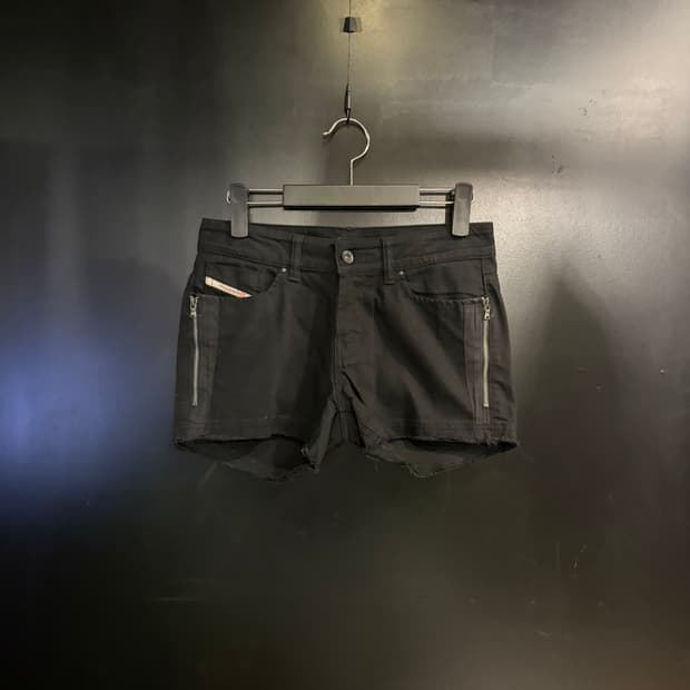 디젤 블랙데님 숏팬츠
