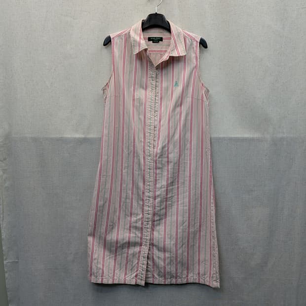 BEAN POLE 린넨 스트라이프 원피스