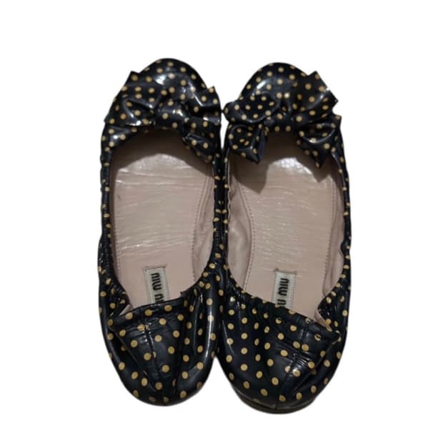 Miu Miu dot flat shoes