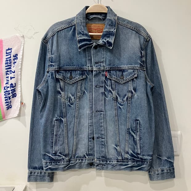 431 리바이스 워싱 데님 청자켓