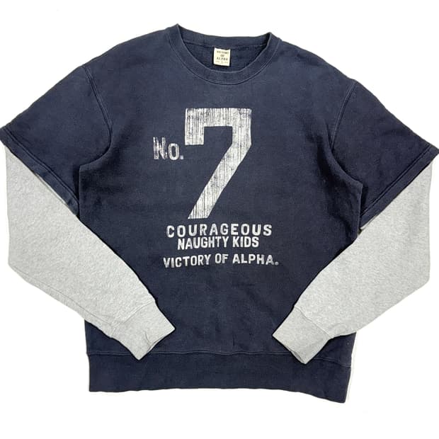 빅토리 오브 알파 No.7 레이어드 스웻셔츠
