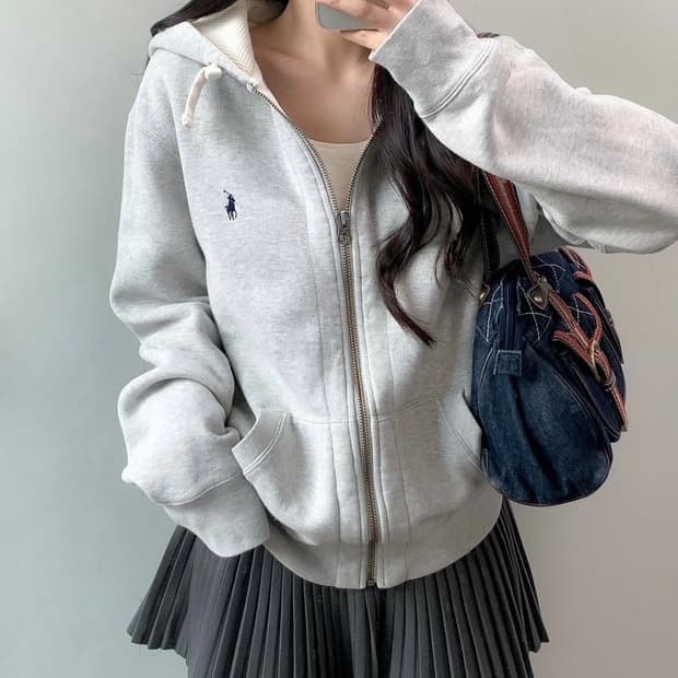 폴로 써멀 후드집업 XL