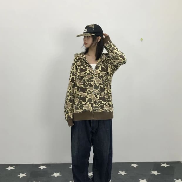 Lifemax Camo Zip Hoodie LP