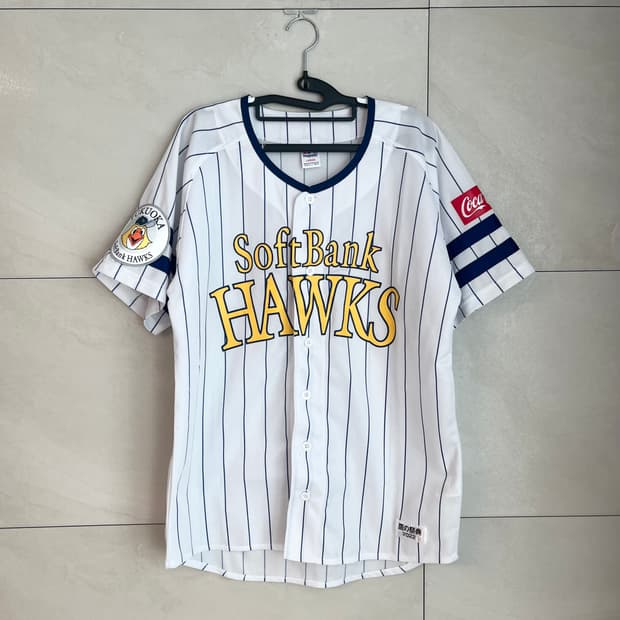 마제스틱 후쿠오카 소프트뱅크 호크스 홈 유니폼 [L] 