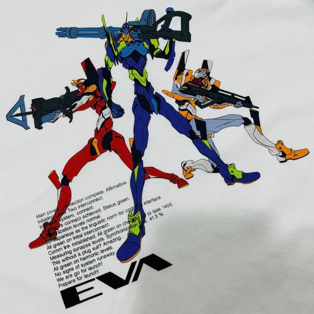 에반게리온 초호기 2,0 호기 일러스트 UT 티셔츠