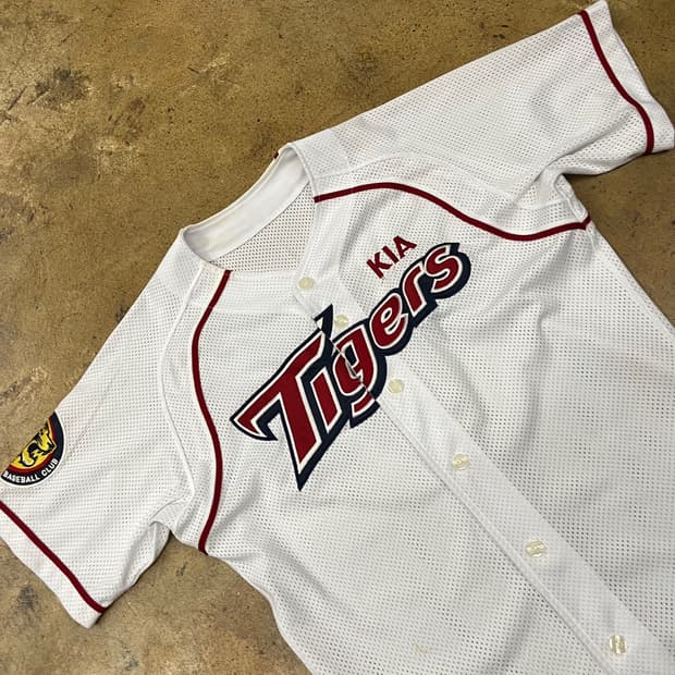 [95] 기아 타이거즈 야구 유니폼 화이트 b18