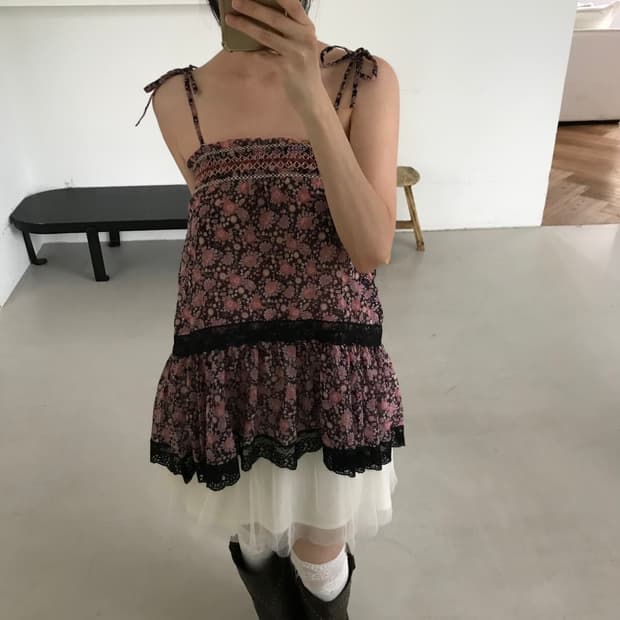 vintage pattern sleeveless