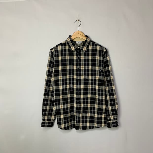 살로몬 네이비/아이보리 체크 긴팔 셔츠 95 정품 빈티지