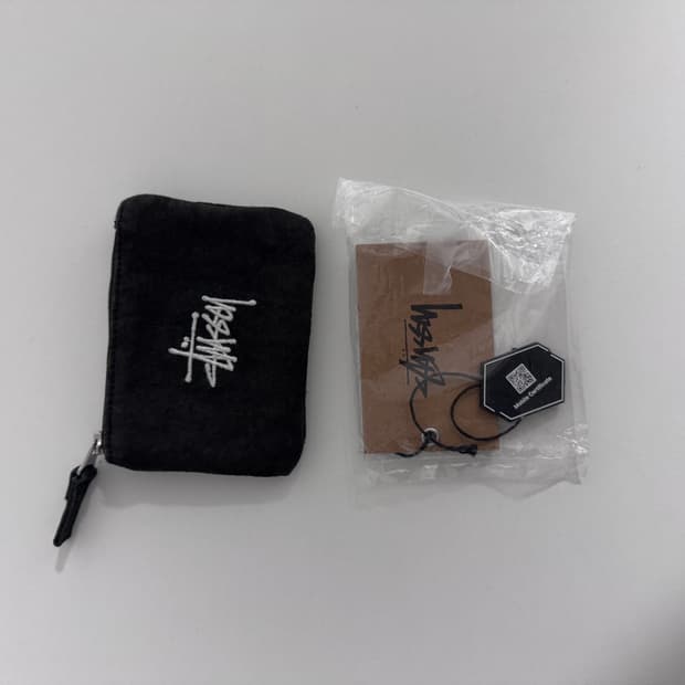 스투시 코인 동전 지갑 블랙