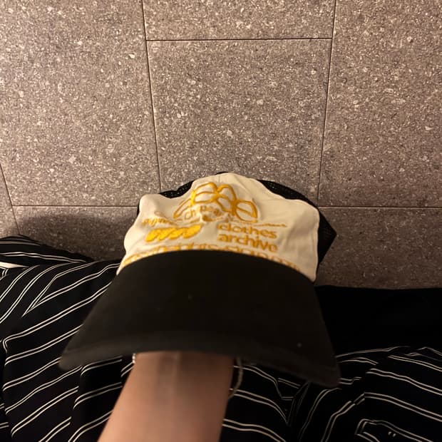 Aeae 매쉬 볼캡 모자 옐로우블랙