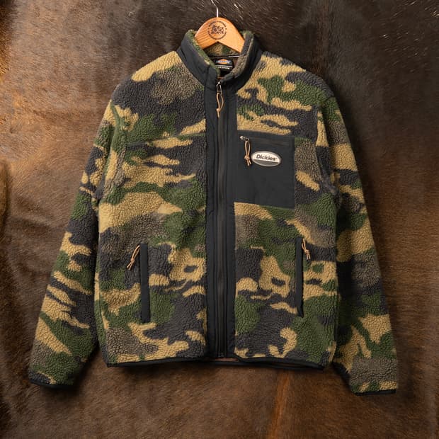 [95] 디키즈 우드랜드 카모플라쥬 플리스 집업 