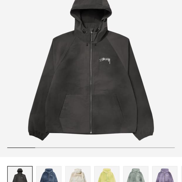 스투시 웨이브 다이 비치 쉘 자켓 L사이즈